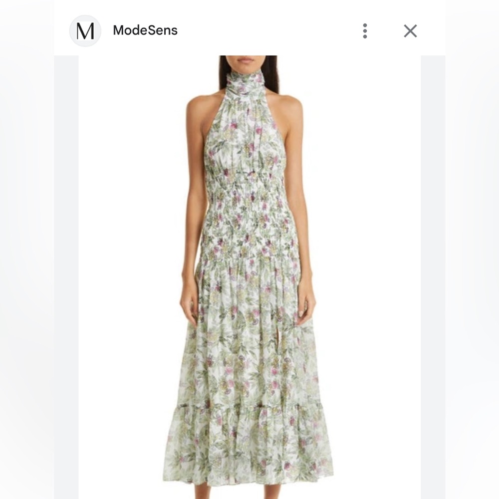Cinq a sept Floral halter dress
